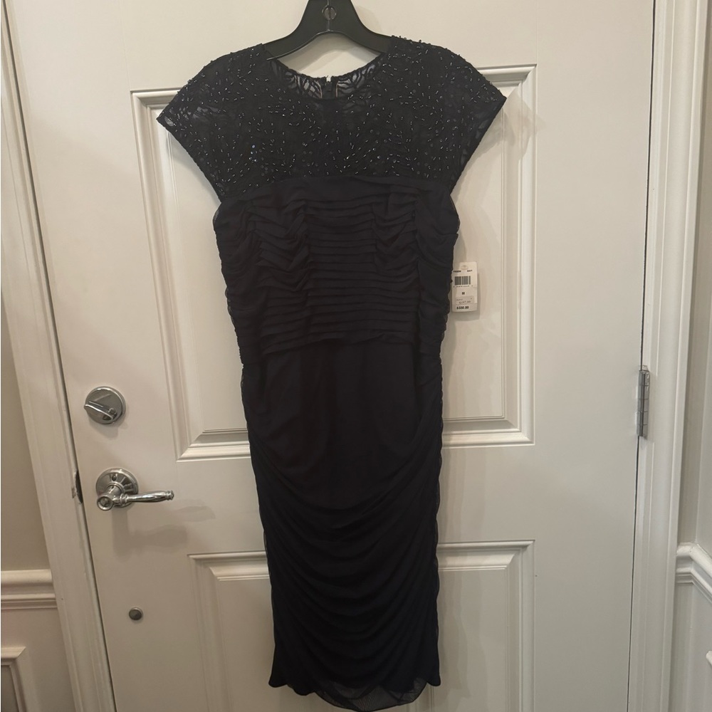 NWT!!  Beautiful navy Tadasi Shoji cocktail dress!